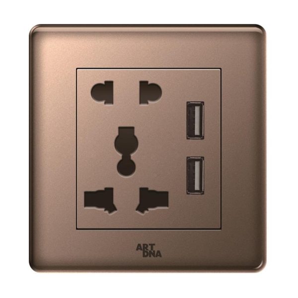 Switch Socket - Model: A63 Golden
